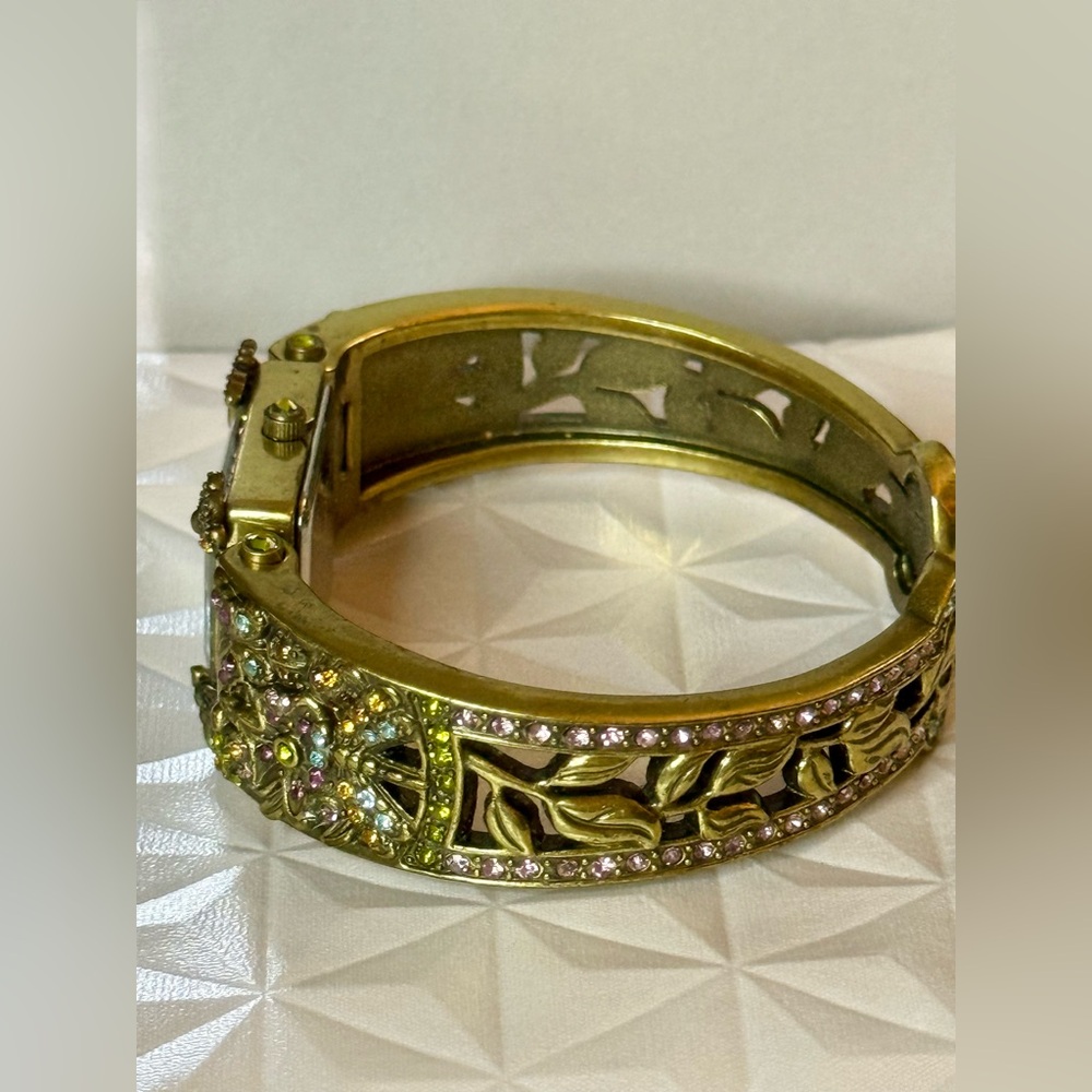 Heidi Daus ~ Butterfly🦋Dragonfly Bumblebee 🐝 Ladybug 🐞 Swarovski Crystal Cuff - Picture 8 of 11